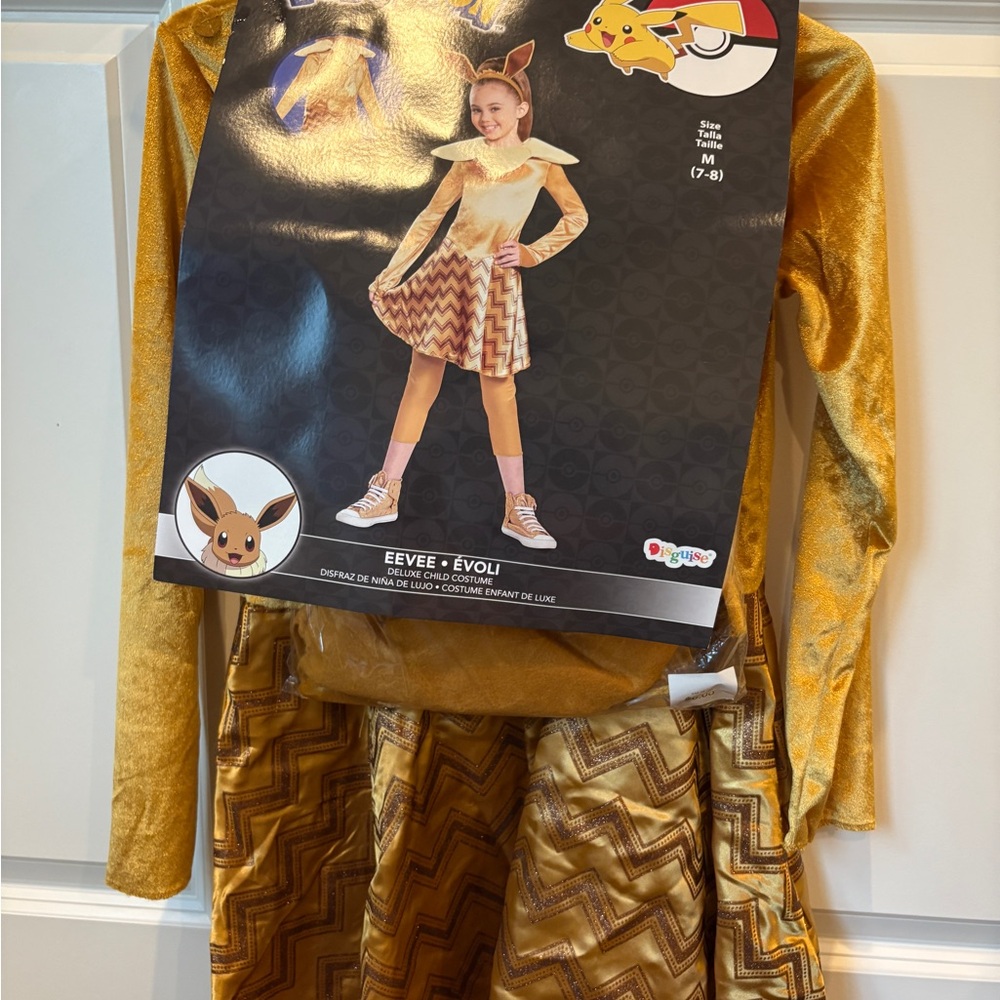 Eevee Kids Costume Dress Size 7/8 M